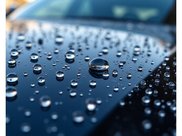 Effet 'glossy' du traitement céramique sur carrosserie