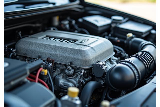Moteur de voiture propre et détaillé et habitacle sans odeur